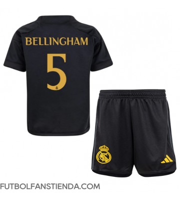 Real Madrid Jude Bellingham #5 Tercera Equipación Niños 2023-24 Manga Corta (+ Pantalones cortos)